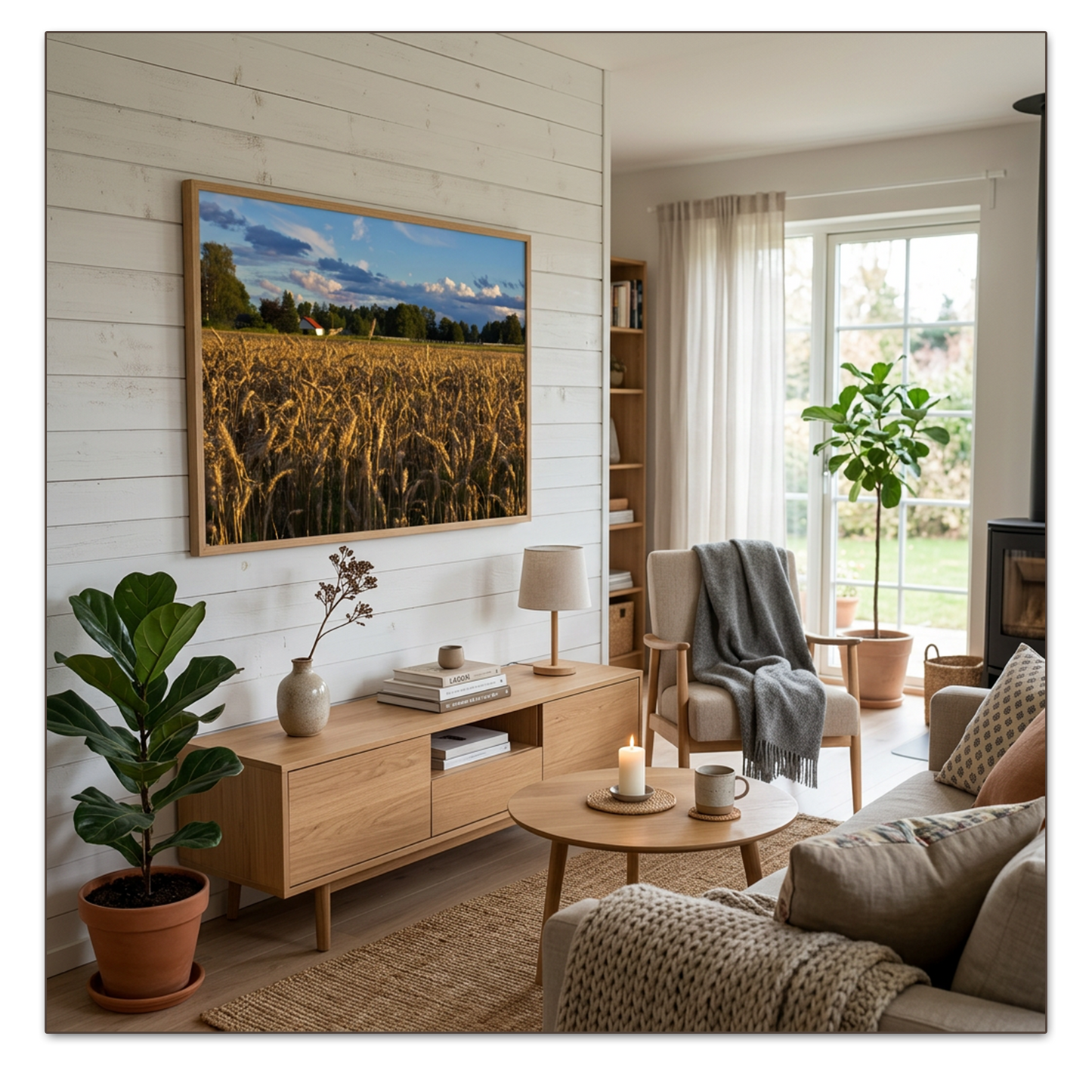 Kunstplakat - Høstdag på Skallevold